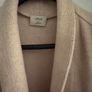 Aritzia Wilfred Tan Wool Fabric